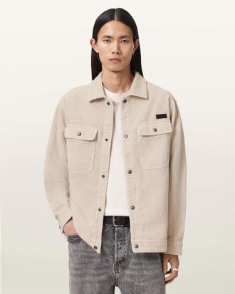 AllSaints Cotton Castleford Corduroy Overshirt, Size: XXL