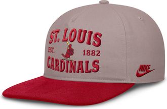 Nike St. Louis Cardinals Cooperstown Pro Nike Mens MLB A-Frame Adjustable Hat in Brown | NB1B0KJ8S67-HG2