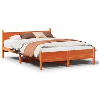 Berkfield Home Bed Frame Frame Sonoma Oak 75x190 cm Small Single Wood in Brown | Size: King