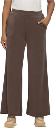 MY ESSENTIAL WARDROBE Mwhelle Wide Pant - Dames - Wijde Broeken - Bruin - M - Broeken