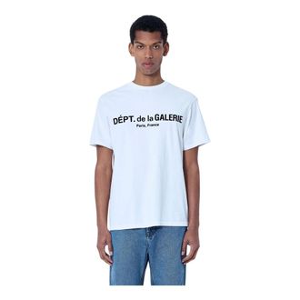 Gallery Dept. T-Shirts, male, White, Size: 2XL Cotton Jersey Logo T-Shirt