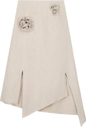 Coperni Midi Rok - Dames - Midirokken - Beige - M - Rokken