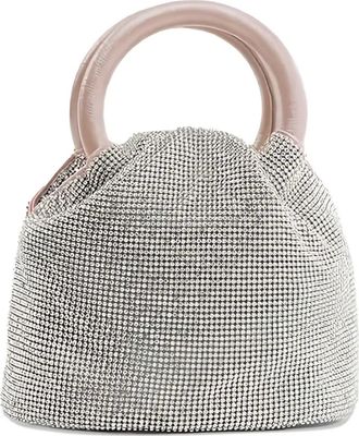 Twentyfourhaitch crystal-embellished shoulder bag - Pink