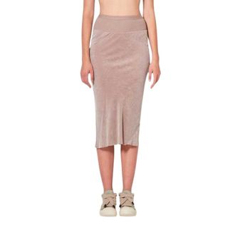 Rick Owens Knee Bias Rok - Dames - Rokken - Beige - Maat: M Zijde