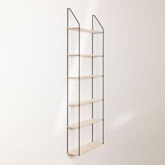 Sklum Sklum - Estanter&iacute;a De Pared En Madera Y Acero Arison