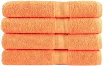 vidaXL Asciugamani Sauna solund 4 pz Arancione 80x200 cm 600 g/m&sup2; - Vidaxl