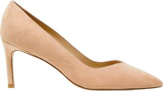 Stuart Weitzman Schoenen, Dames, Beige, 35 EU, Su&egrave;de, Beige Su&egrave;de Pumps voor vrouwen