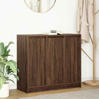 vidaXL Credenza Rovere Marrone 85x34x76 cm in Legno Multistrato - Vidaxl