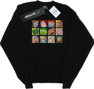 Disney Heren Toy Story Character Squares Sweatshirt (Zwart)