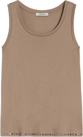 Max Mara Sleeveless Tops, female, Brown, Size: XL Body Top
