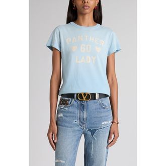 Valentino Graphic T-Shirt in Azure at Nordstrom, Size Xx-Small