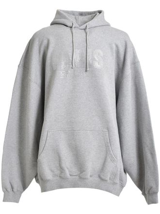 VETEMENTS stud-embellished hoodie - Grey