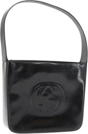 Gucci Pre-owned Schoudertas van gecoat canvas - Dames - Vintage Schoudertas - Zwart - ONE Size - Vintage