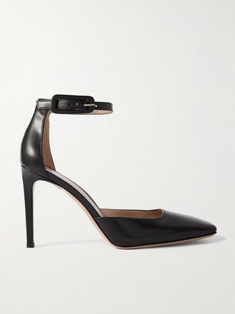 Gianvito Rossi D&eacute;collet&eacute; In Pelle Lucida Tokio - Nero