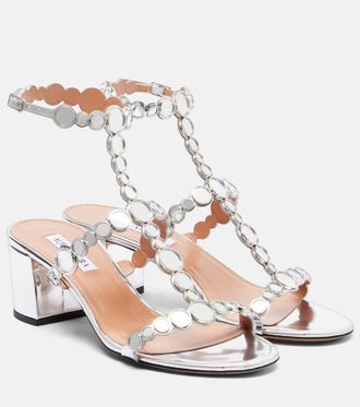 Aquazzura Afterglow 50 leather sandals