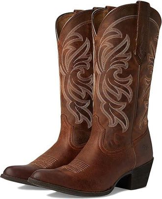 Ariat Round Up Collins Western Womens Boots Cowboy Womens Boots Mahogany : 7.5 B - Medium, Leather