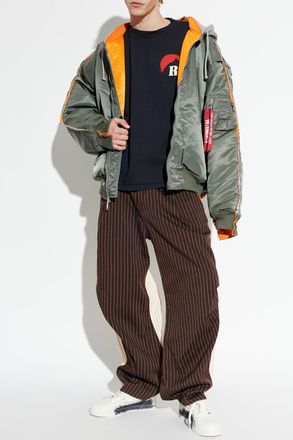 Rhude T-shirt With Print, Mens, Black