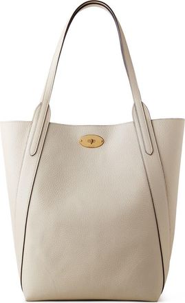 Mulberry North/South Bayswater Leather Tote in Chalk at Nordstrom