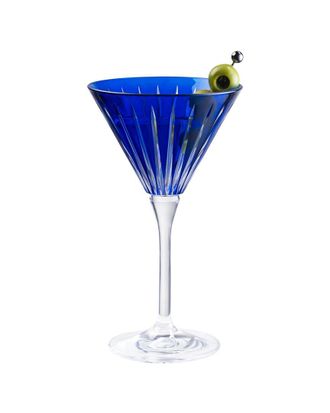 Barski Set Of 6 Colored Martini Cocktail Glasses