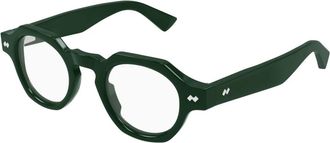 Bottega Veneta Pantos Optisch Montuur - unisex - Brillen - Groen - 44 MM - Accessoires