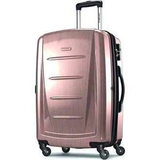 Samsonite Winfield 2 Checked-Medium 24-Inch Hardside Expandable Luggage with Spinner Wheels in Arctic Pink at Nordstrom