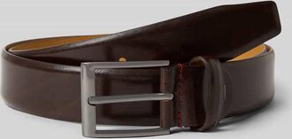 Pierre Cardin G&uuml;rtel mit Label-Detail in Dunkelbraun, Gr&ouml;&szlig;e 105