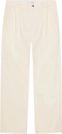 Les Deux Romeo Pleated Chino - Heren - Straight fit broeken - Wit - W30 - Katoen - Broeken