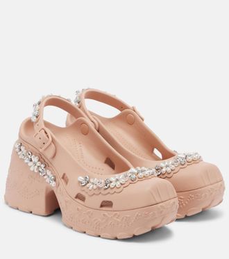 Simone Rocha x Crocs embellished slingback pumps