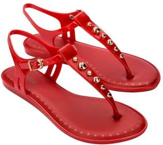 Melissa Solar Boho Ankle Strap Sandal in Red at Nordstrom, Size 10