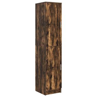 vidaXL Vidaxl - Cantero Roble Ahumado 35 X 39 X 168 Cm Madera Contrachapada