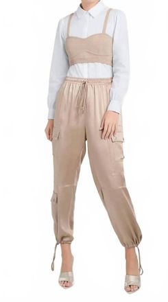 Cinq &agrave; Sept Connie Button Front Top In White/beige