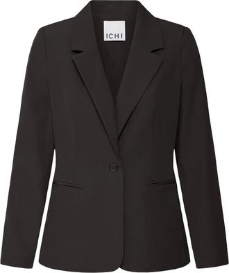 Ichi Ichi - Blazers - Dames - Jassen - Zwart - Maat: M Leer