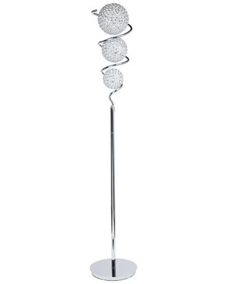 Finesse Decor Vertical Crystal Sphere LED Floor Lamp