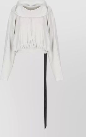 Rick Owens hooded oversized long-sleeve sweatshirt