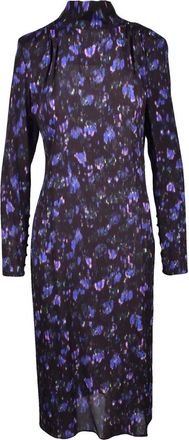 Patrizia Pepe Long Dress Straps - Black/Purple
