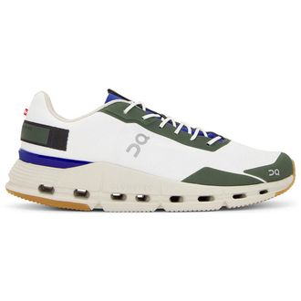 On Cloudnova Form Textile Synthetic Mens Low Top Trainers - White Indigo - Size:UK 10.5