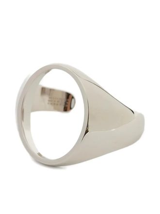 Maison Margiela cut-out cuff bracelet - women - Brass - 13.5 - Silver