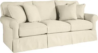 Ballard Designs Baldwin Upholstered Sofa - In Stock - Gowan Coconut InsideOut - Ballard Designs