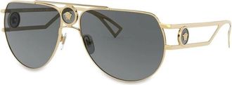 Versace Ve 2225 Zonnebril - Heren - Zonnebrillen - Geel - 60 MM - Accessoires