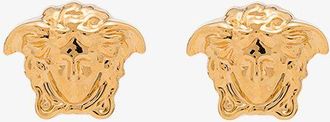 Versace Metallic Medusa Stud Earrings - Unisex - Brass