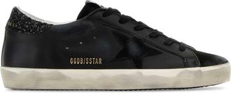Golden Goose Deluxe Brand Black Leather Superstar Sneakers