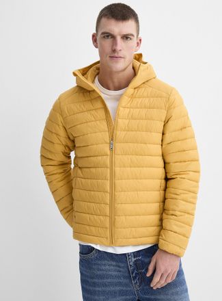 Le 31 Mens Packable hooded puffer jacket