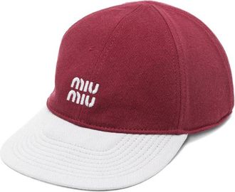Miu Miu Drill Baseball Cap