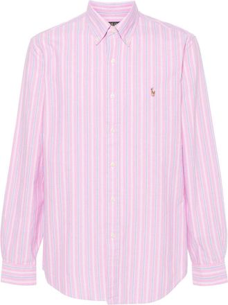 Polo Ralph Lauren Polo Pony striped shirt - men - Cotton - S - Pink