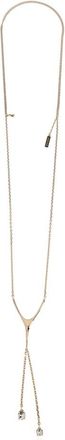 Alexander McQueen Alexander McQueen, Necklaces, female, Yellow, Size: ONE SIZE Wishbone Necklace