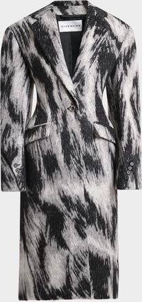 Givenchy Animal Cocoon Coat