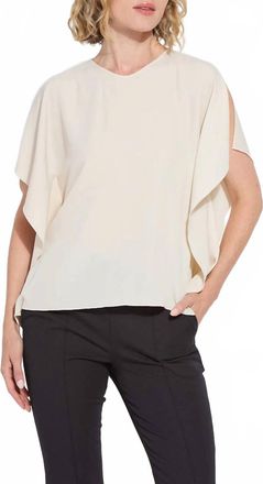 Lyss&eacute; Carmen V-Neck Scarf Top In Sailcloth