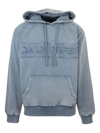 Daily Paper Clothing Hoodie met geborduurd logo - Grijs