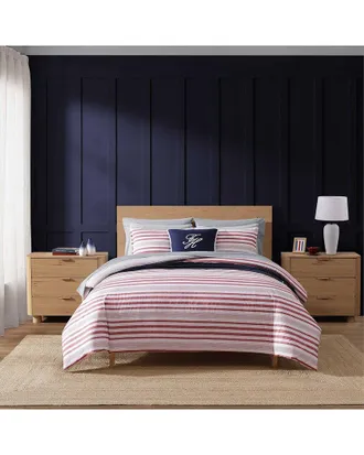 Tommy Hilfiger Mandalay Beach Stripe Reversible Cotton Percale Comforter Set