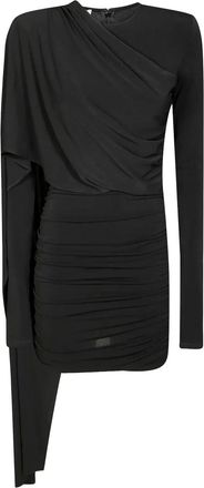 Andamane Xenia draped ruched mini dress - Black